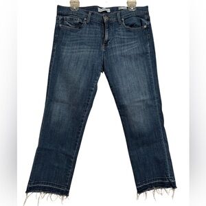 Banana Republic Blue Straight Leg Cropped Jeans